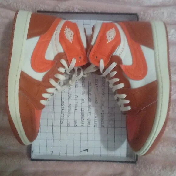 Nike Women's Air Jordan 1 High MM Desert Orange/Sail FB9891-800 Size: 7.5 NWT - Picture 4 of 14